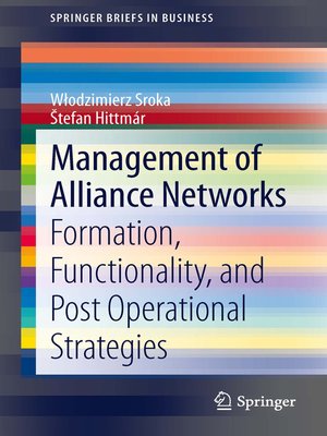 cover image of Management of Alliance Networks